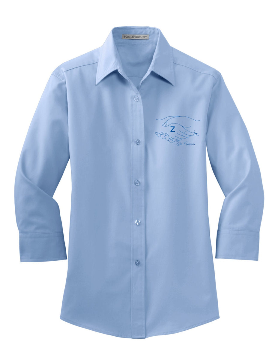 Zeta Amicae Long Sleeve Button-down Shirt – KO's Blue Store LLC