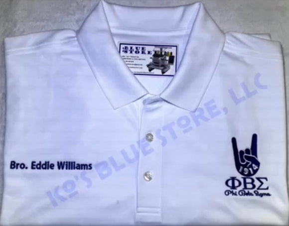 Hand Sign Phi Beta Sigma Fraternity Customized Polo