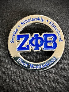 Zeta Phi Beta Sorority Lapel Pin