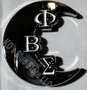 Custom made Phi Beta Sigma Fraternity Crescent Moon Lapel Pin