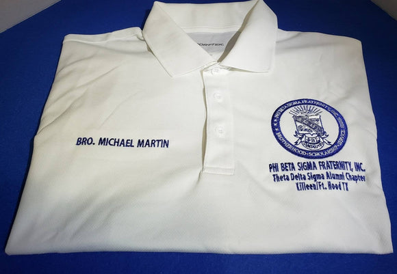 Long Sleeve - Phi Beta Sigma Fraternity Customized Polo