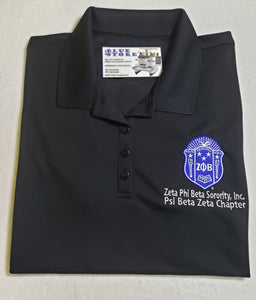 Customized Zeta Phi Beta Sorority Shield Polo