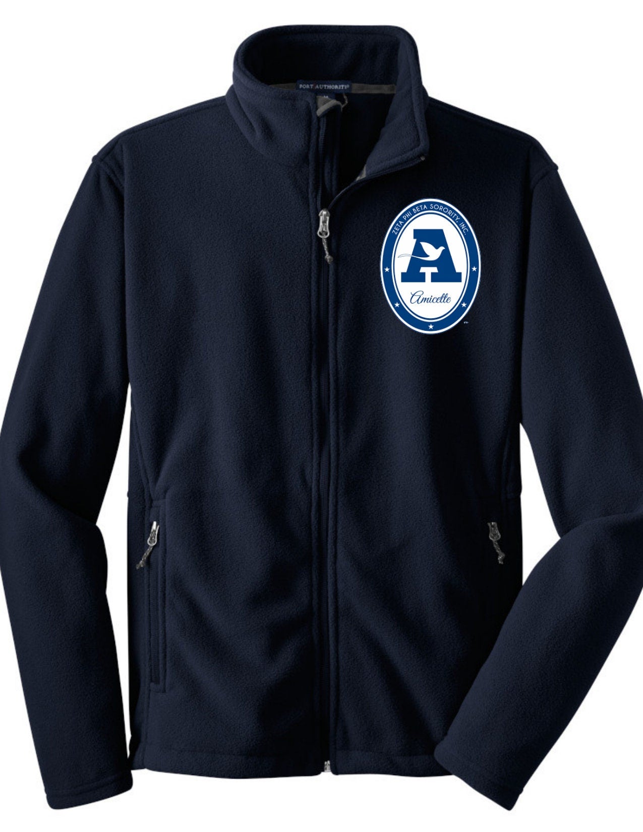 Navy - Zeta Archonette or Amicette Fleece Jacket – KO's Blue Store LLC