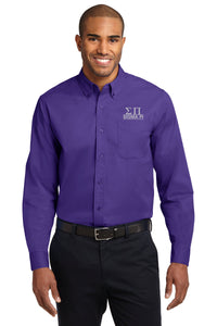 Sigma Pi Fraternity Long Sleeve Button-down Shirt-FINAL SALE