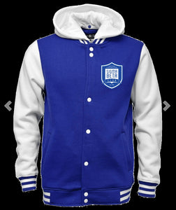 Sigma Beta Youth Hooded Fleece Letterman Jacket