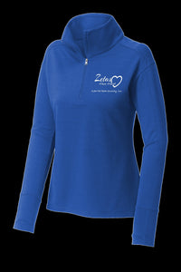 Zeta Phi Beta  "Zetas Have Heart" Ladies Sport-Wick ® Flex Fleece FULL-ZIP or 1/4 ZIP